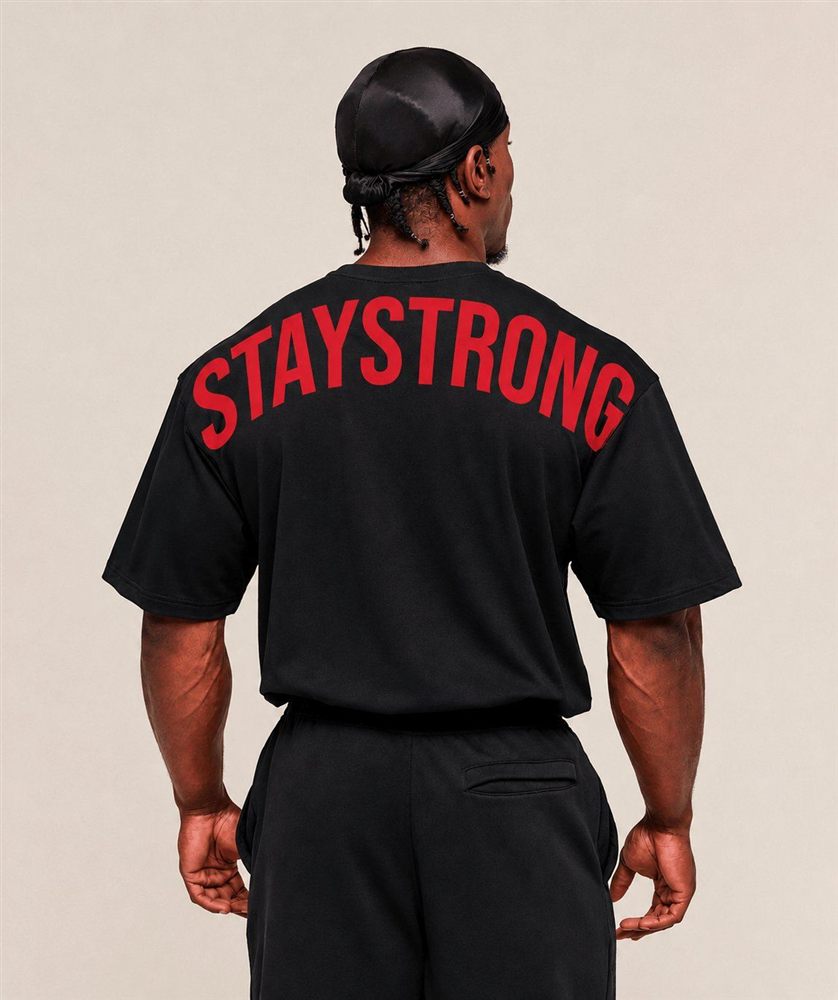 T-Shirt STAY STRONG Noir